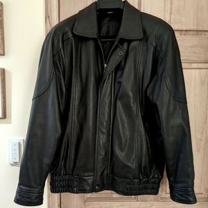 Men's Black Leather Jacket
